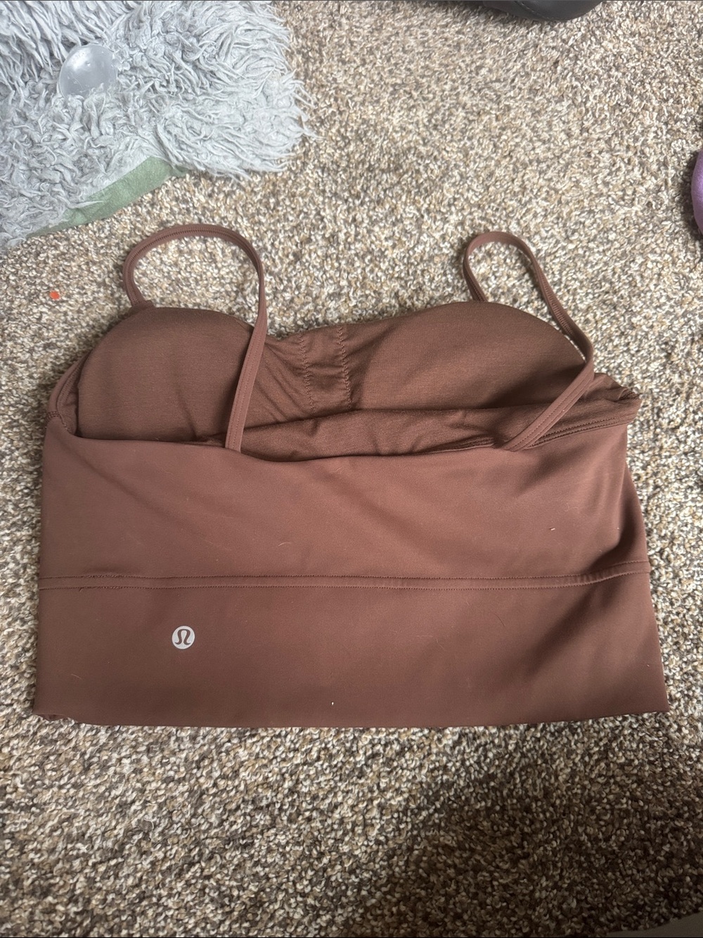 lululemon athletica Brown Strappy Built-In Bra Tank